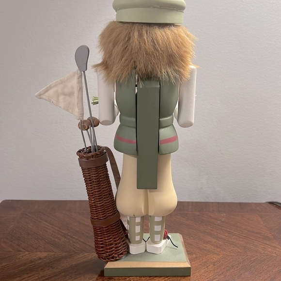 Vintage brn Wooden Nutcracker Scottish Golfer - Picture 2 of 5